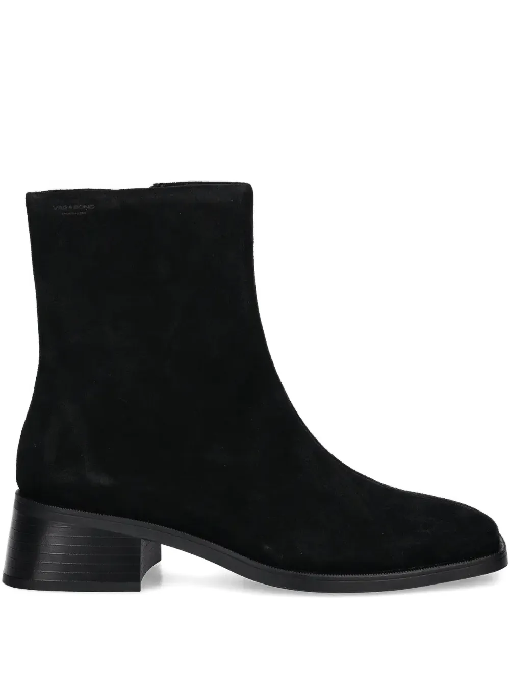 Vagabond 47mm Blanca Square-toe Ankle Boots In Black