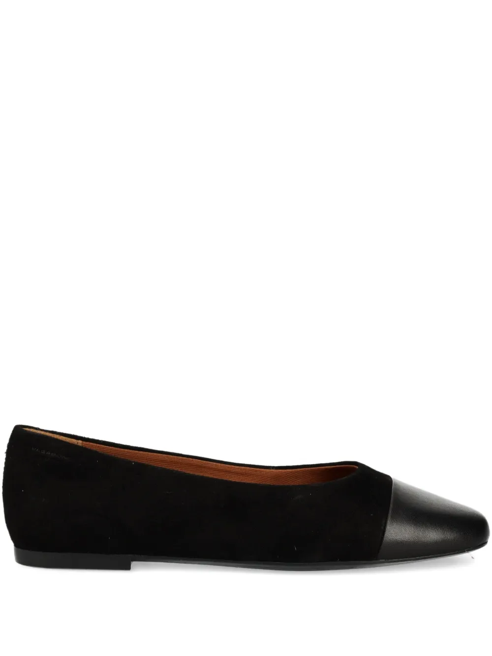 Vagabond Jolin Suede Ballet Flats In Black
