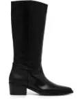 VAGABOND 40mm Kelsey pointed-toe leather boots - Black