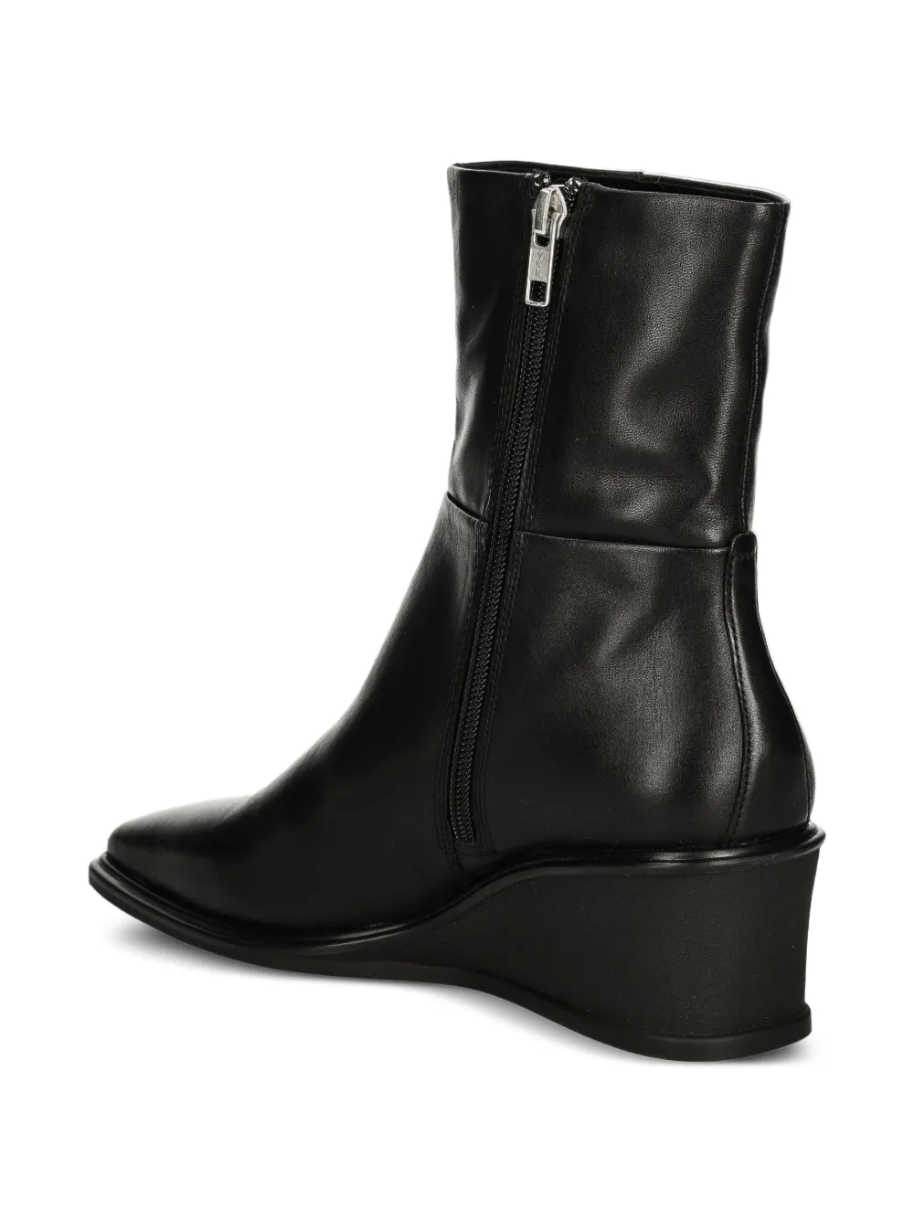 VAGABOND Aino zip-detail wedge ankle boots Black