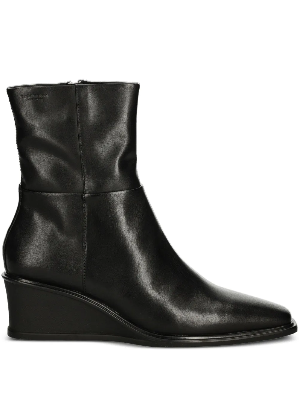 VAGABOND Aino zip-detail wedge ankle boots Black