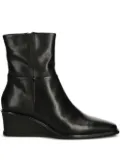 VAGABOND Aino zip-detail wedge ankle boots - Black