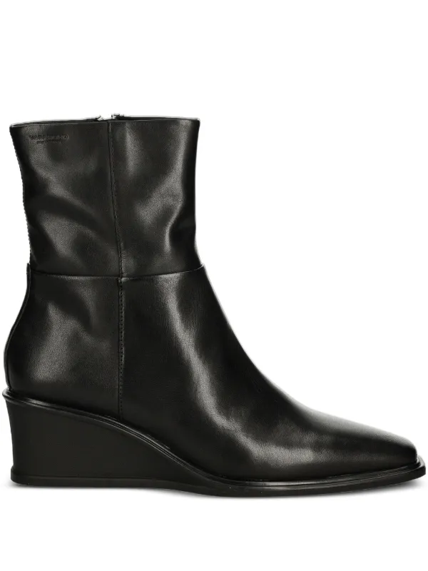 VAGABOND Aino zip-detail wedge ankle boots