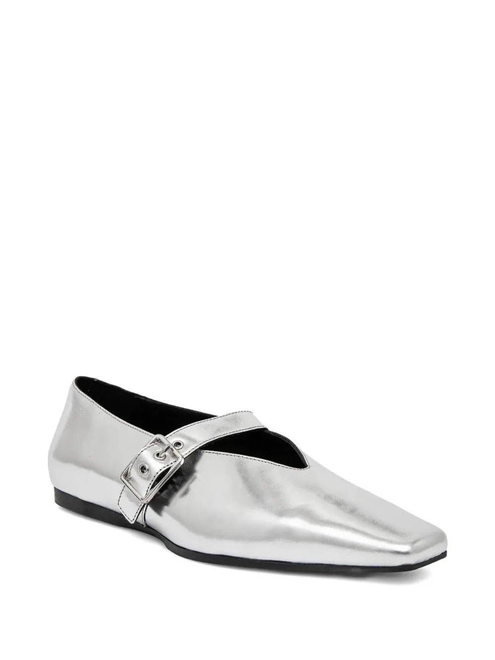 VAGABOND Wioletta ballerina's met gespbandje Zilver
