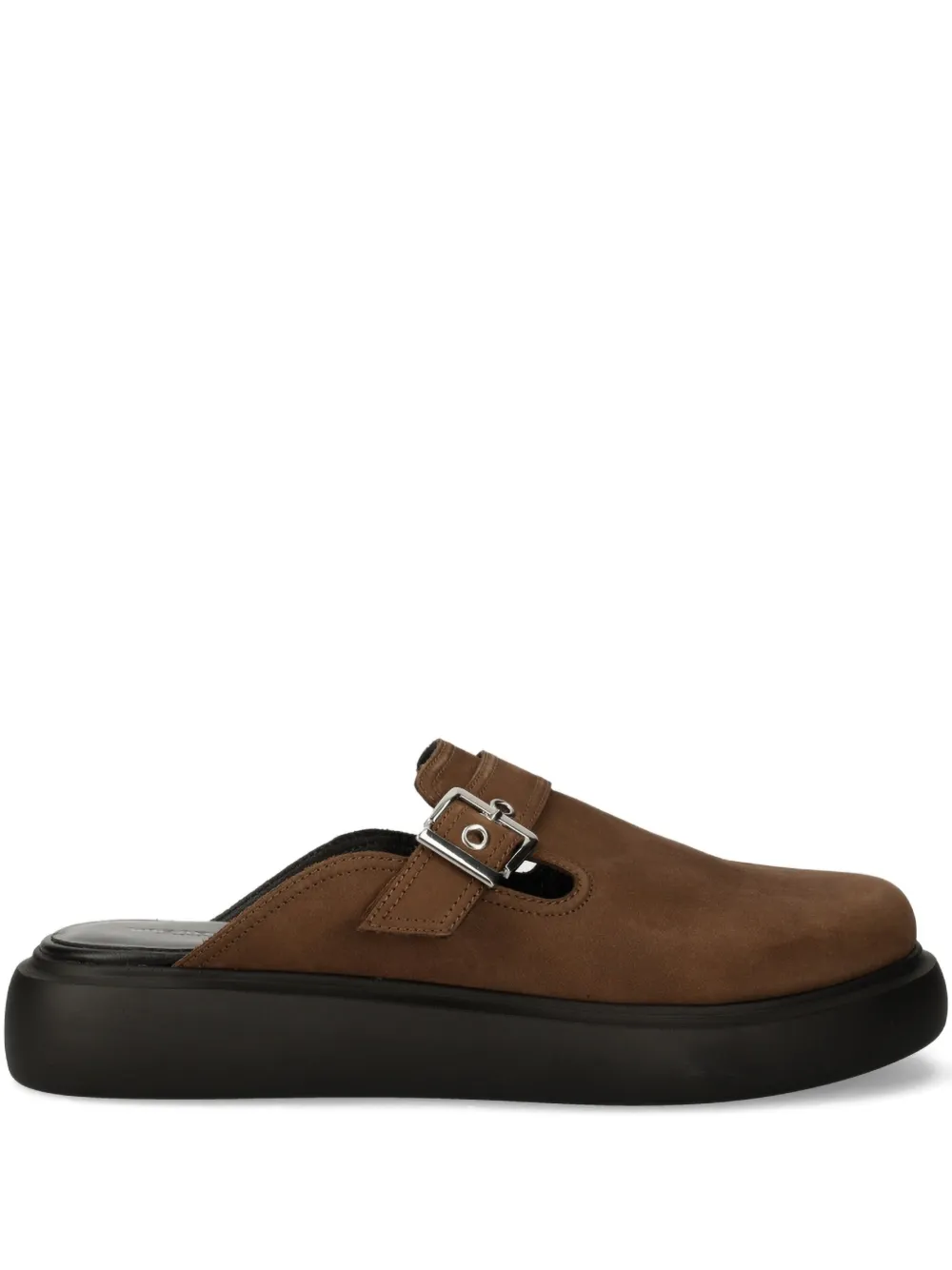 VAGABOND Blenda buckle-detail platform mules Bruin