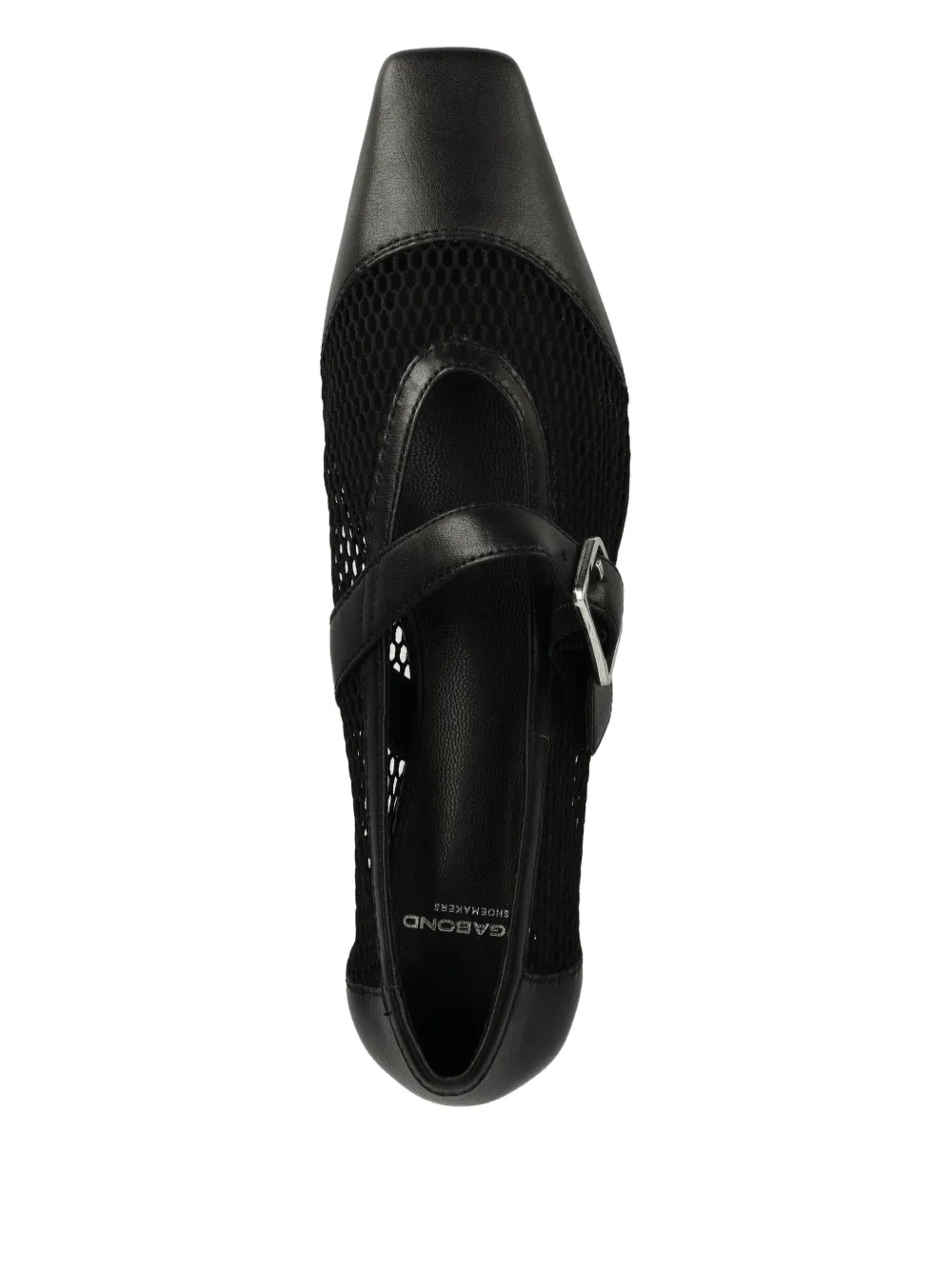 VAGABOND Wioletta buckle-fastening mesh ballet flats Black