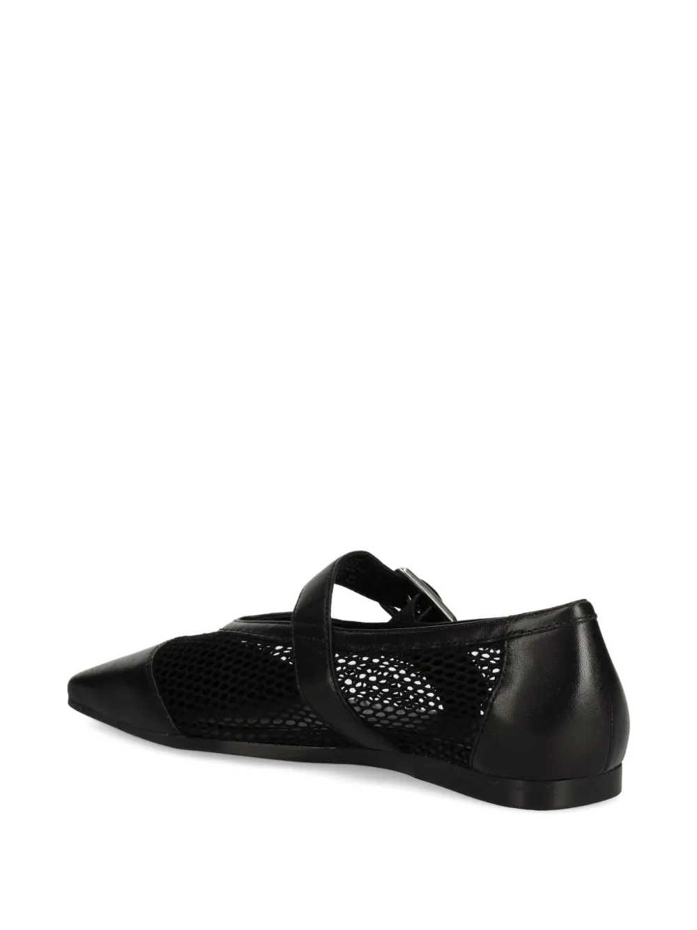 VAGABOND Wioletta buckle-fastening mesh ballet flats Black