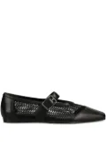VAGABOND Wioletta buckle-fastening mesh ballet flats - Black