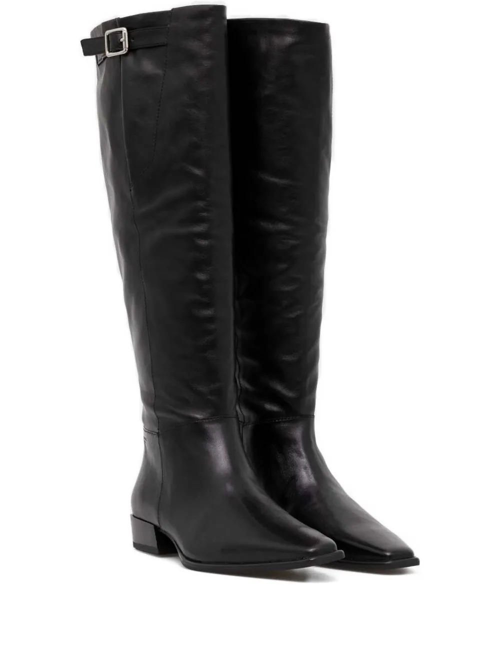 VAGABOND 24mm Nella buckle-fastening leather boots Black