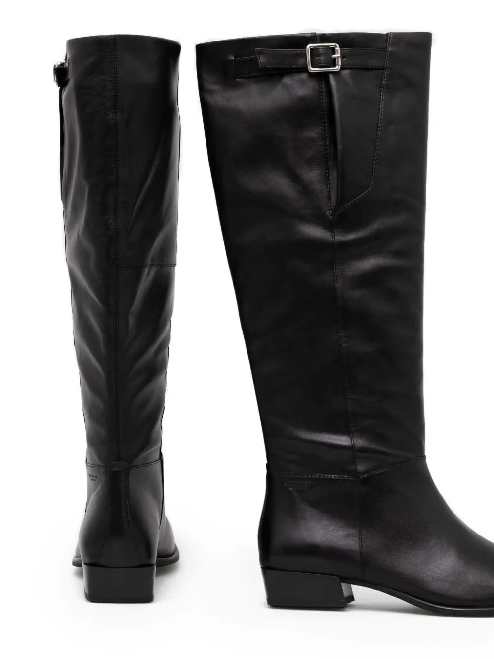 VAGABOND 24mm Nella buckle-fastening leather boots Black