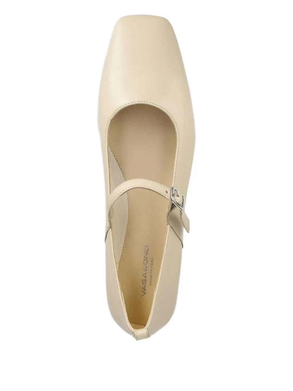 Vagabond Square-toe Ballet Flats In Neutral