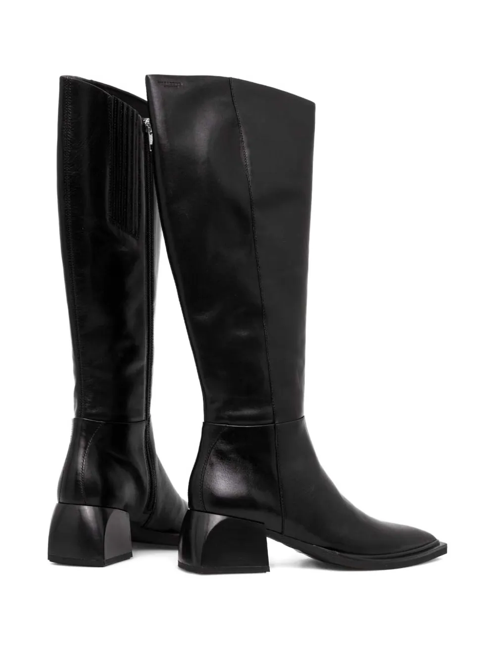 Vagabond Pointed-toe Block-heel Boots In Black