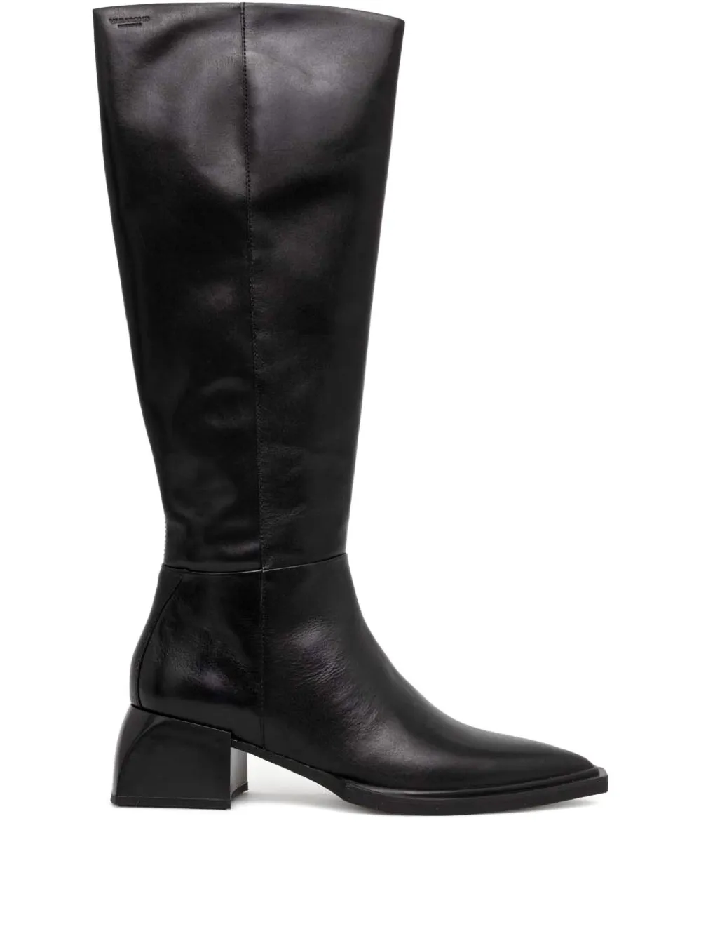 Vagabond Pointed-toe Block-heel Boots In Black
