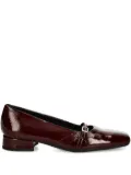 VAGABOND Debbi buckle-detail square-toe ballet flats - Red