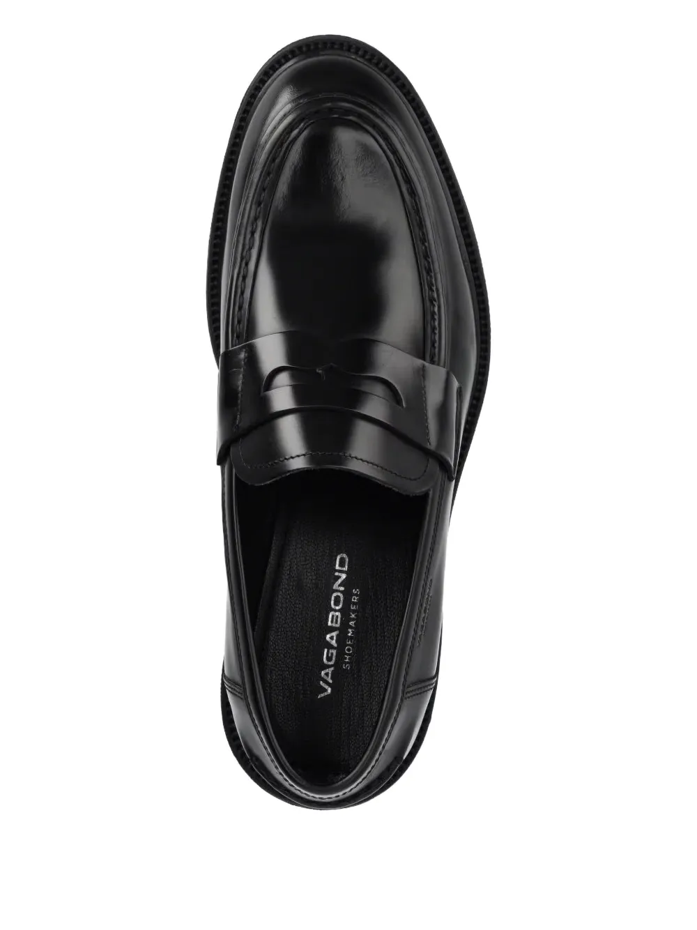 VAGABOND Leren loafers Zwart