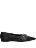 VAGABOND Hermine buckled pointed ballet flats - Black
