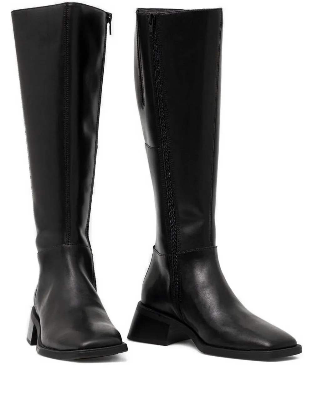 VAGABOND 47mm square-toe boots Black
