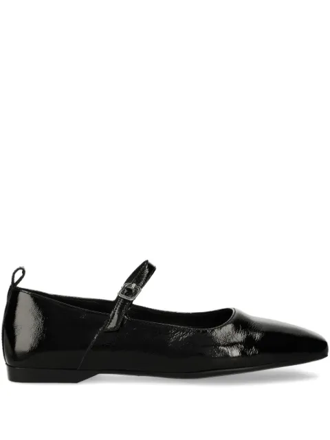 VAGABOND Delia patent-leather buckled ballet flats
