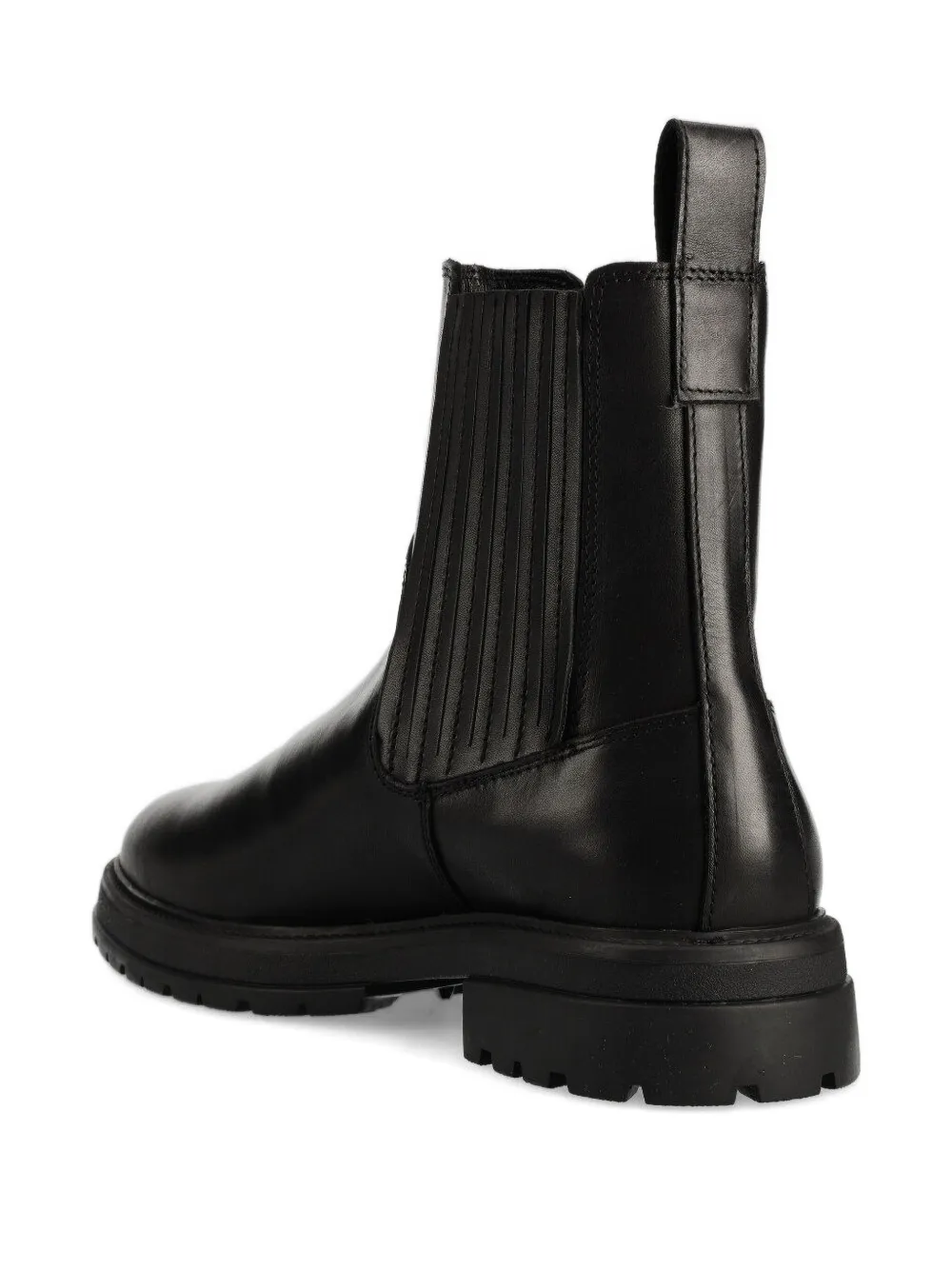 VAGABOND elastic-panel leather boots Black