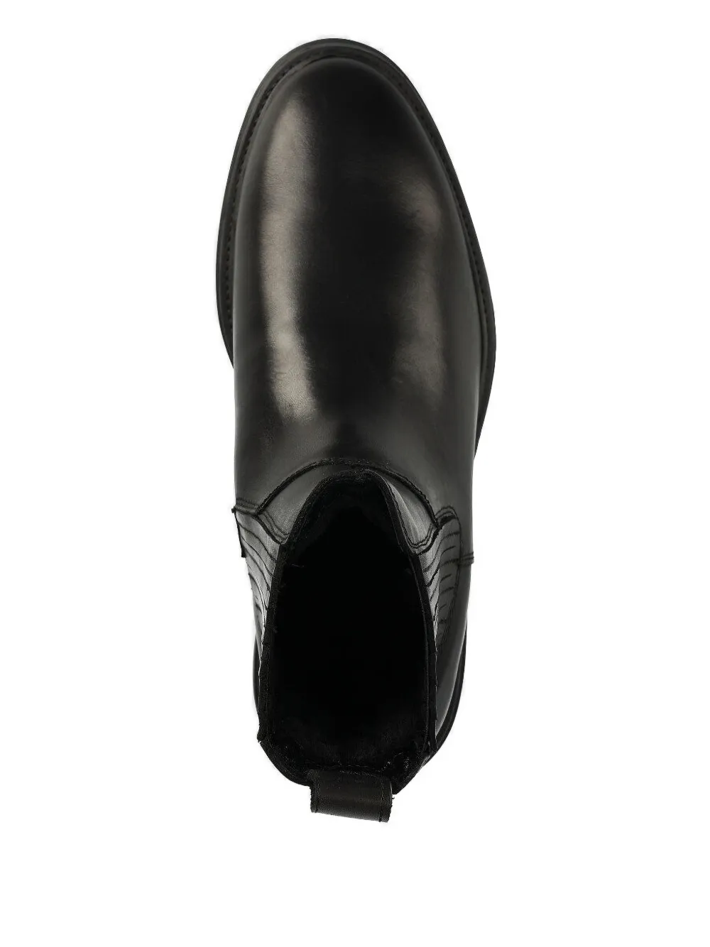VAGABOND elastic-panel leather boots Black