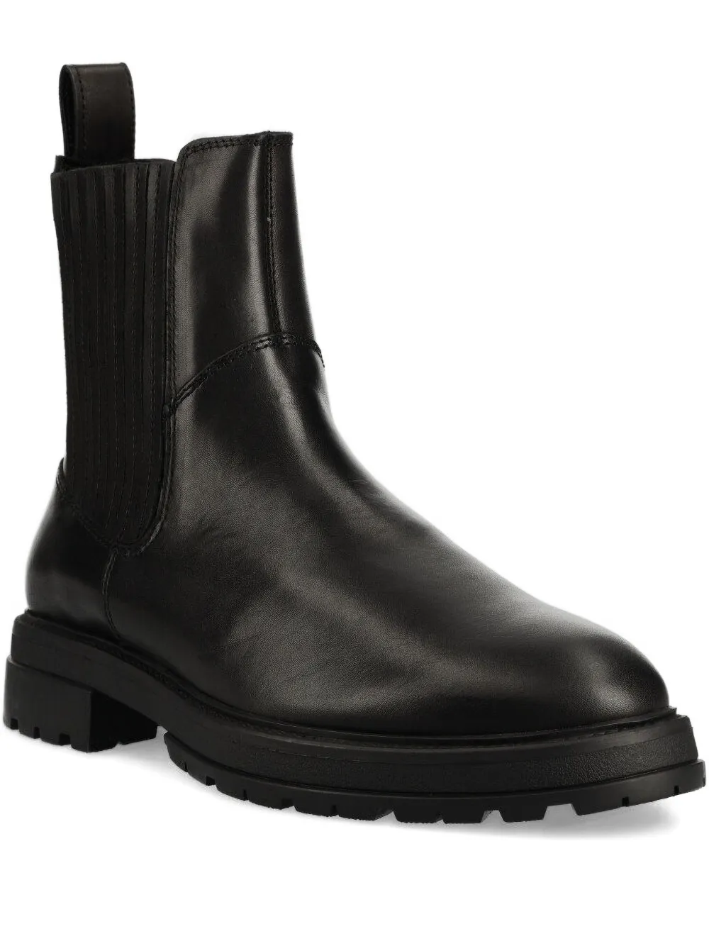 VAGABOND elastic-panel leather boots Black