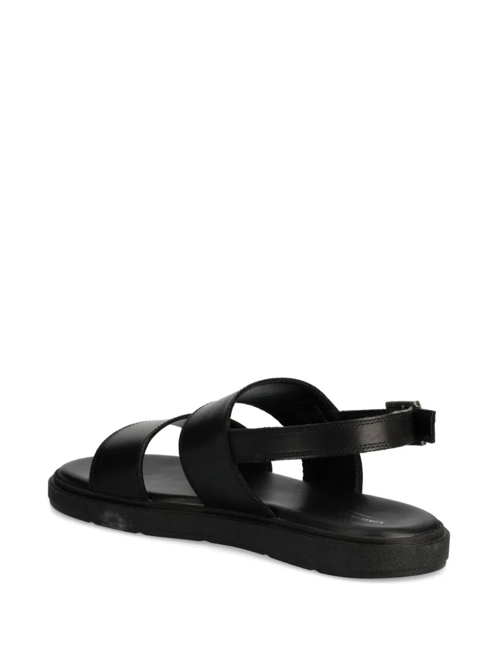 VAGABOND Platte leren sandalen Zwart