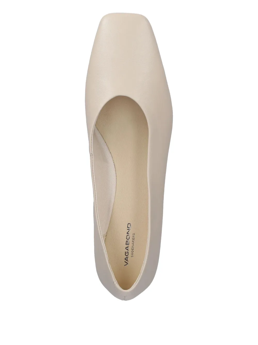 VAGABOND Ballerina's met vierkante neus Wit