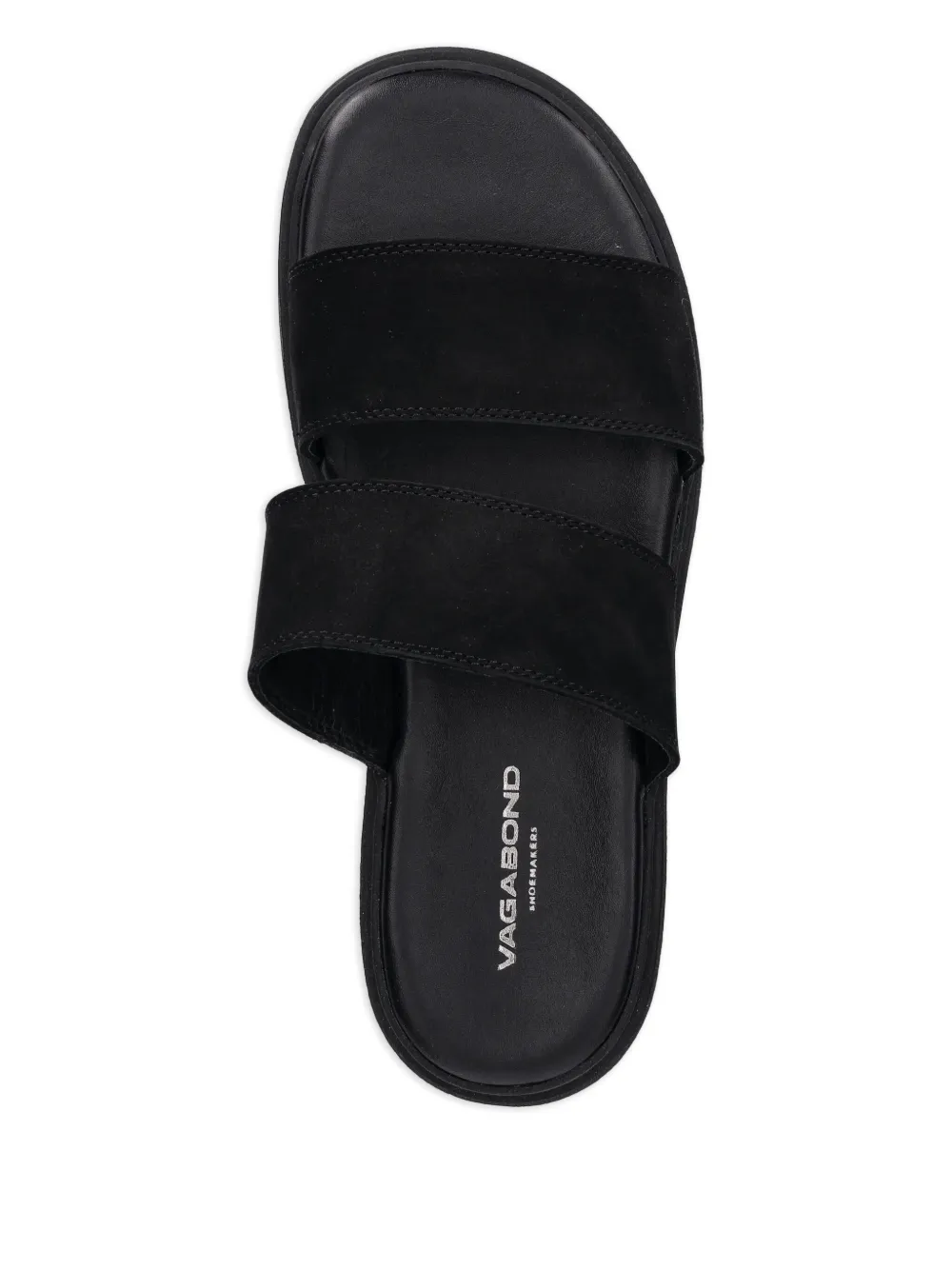 VAGABOND double-strap slide sandals Black