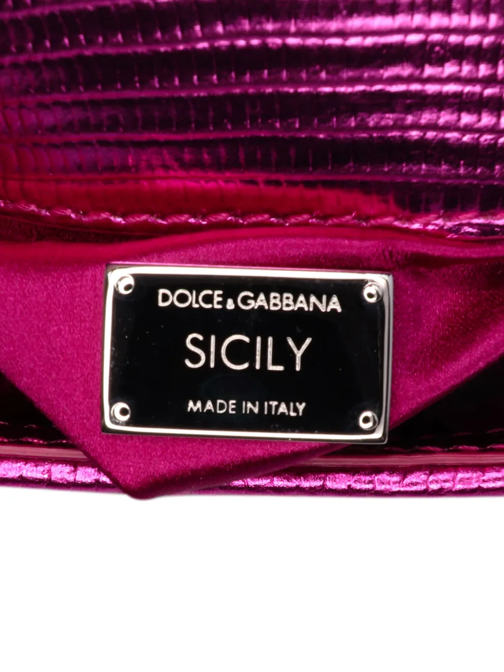 Dolce & Gabbana Pre-Owned Borsa a tracolla Sicily mini in raso con cristalli 2000-2024 | Image 6