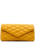 Saint Laurent Pre-Owned 2021 Quilted Lambskin Sade Puffer Envelope clutch bag - Yellow