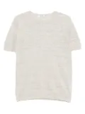 Gran Sasso short-sleeve linen t-shirt - Grey
