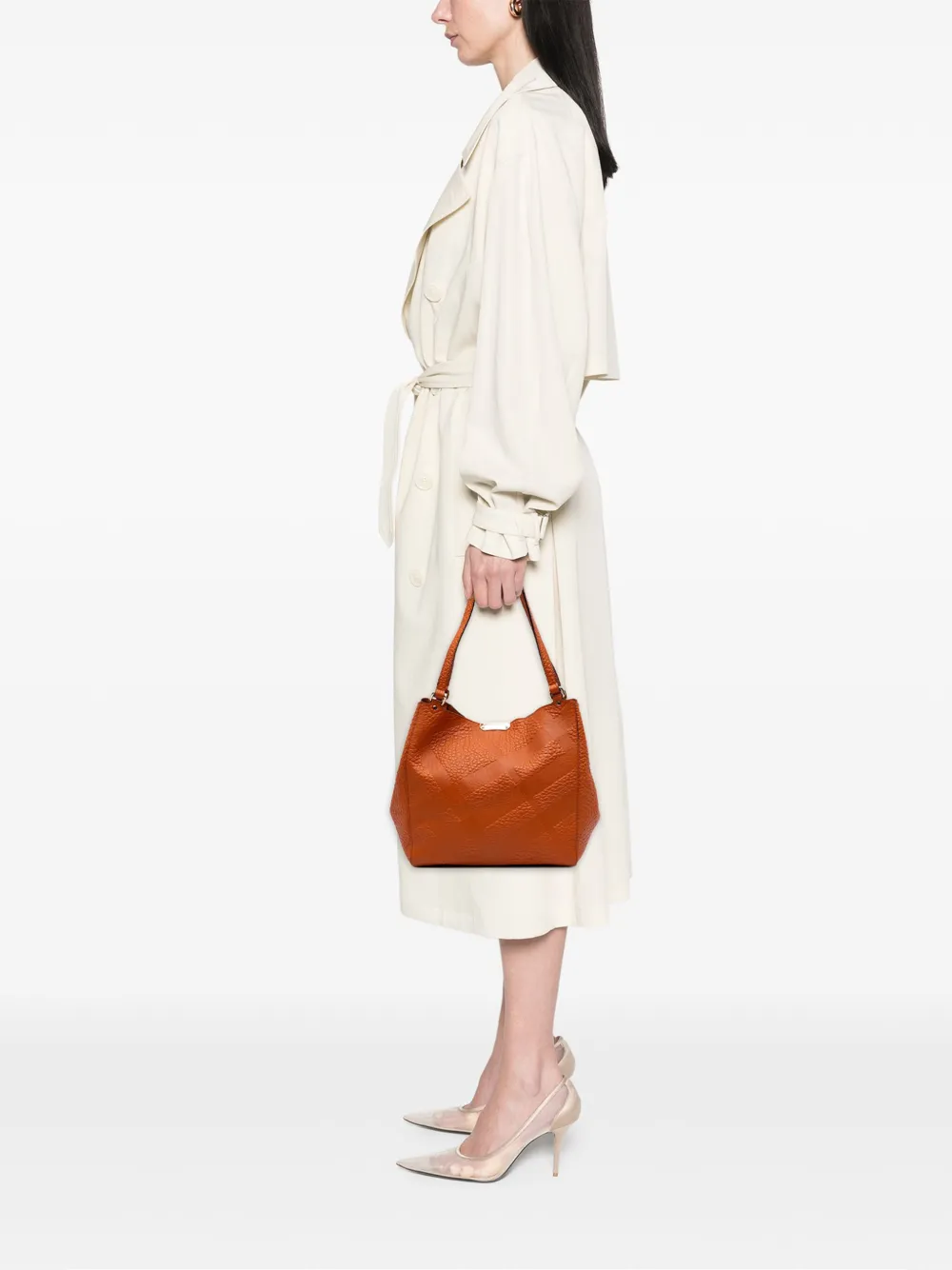 Burberry Pre-Owned 2000-2024 Small Embossed Grain Check Leather Canterbury tote bag | Pre-Owned | Image 2