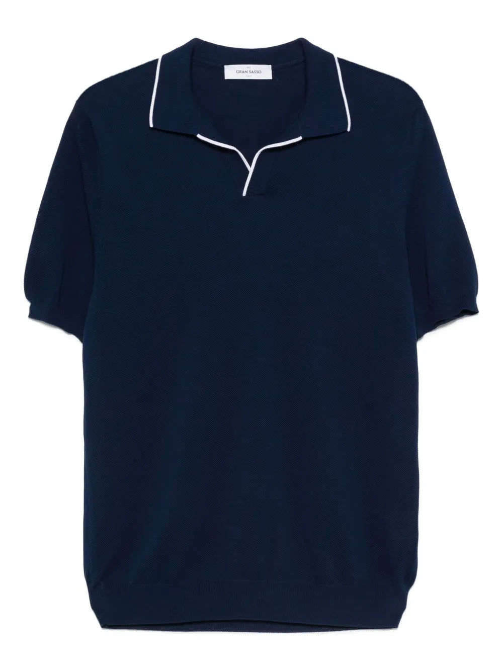 Gran Sasso short-sleeve polo-collar t-shirt | Blue | Image 1