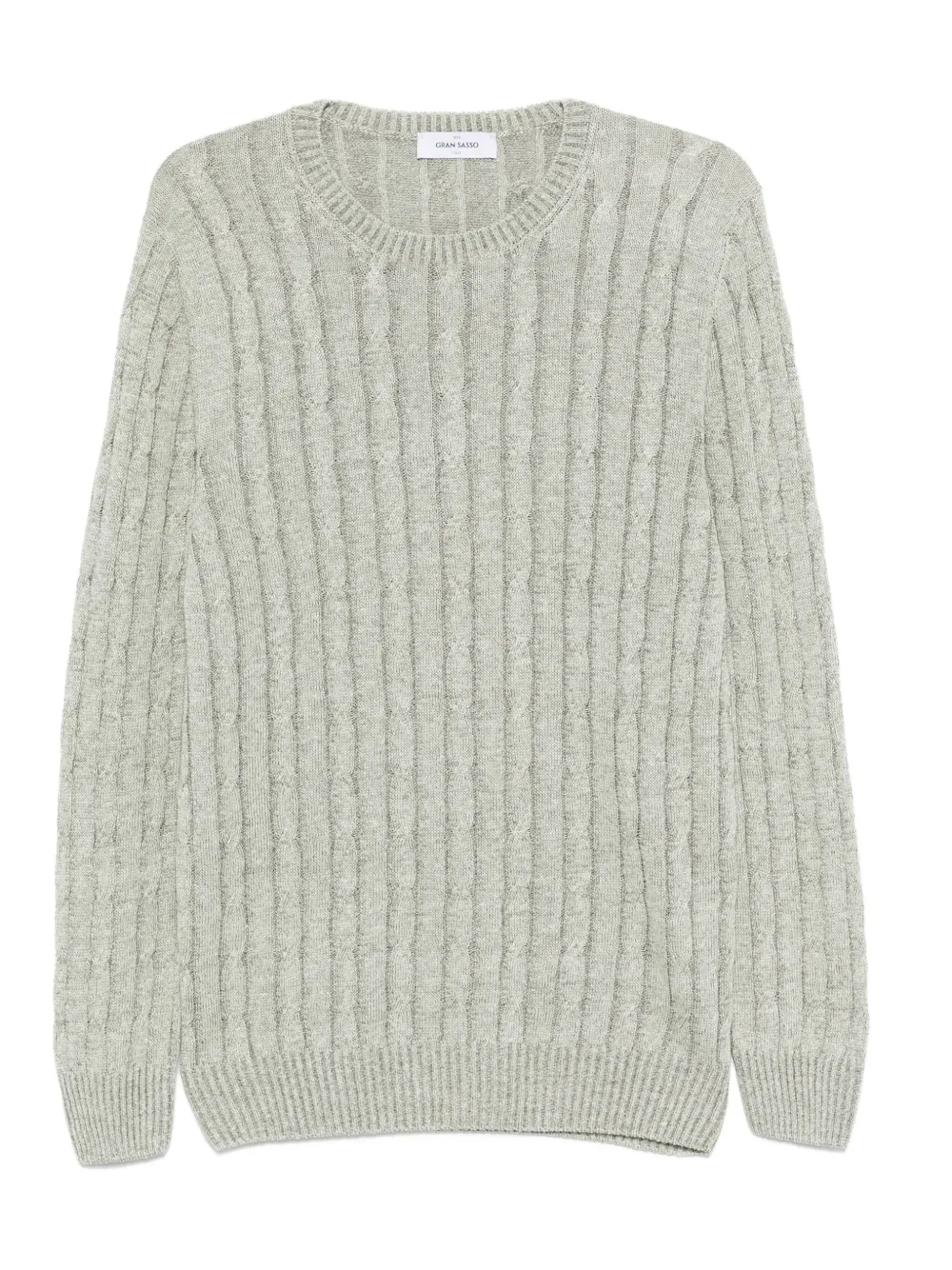 Gran Sasso Cable-knit Sweater In Green
