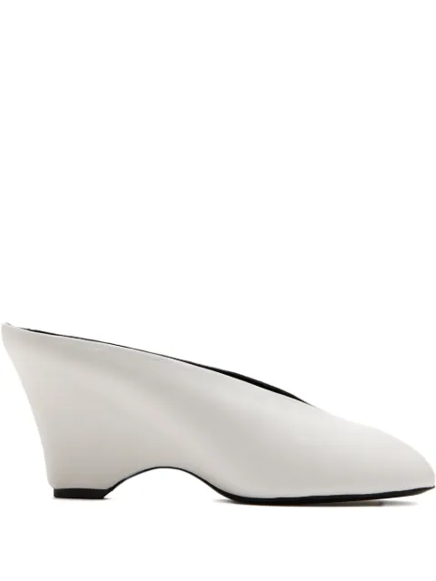 KHAITE 75mm open-toe wedge sandal 