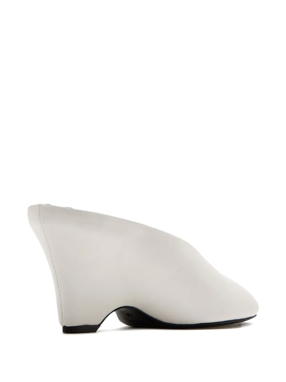 Khaite 75mm Open-toe Wedge Sandal In White