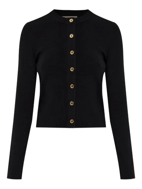Michael Michael Kors ribbed gold-button cardigan
