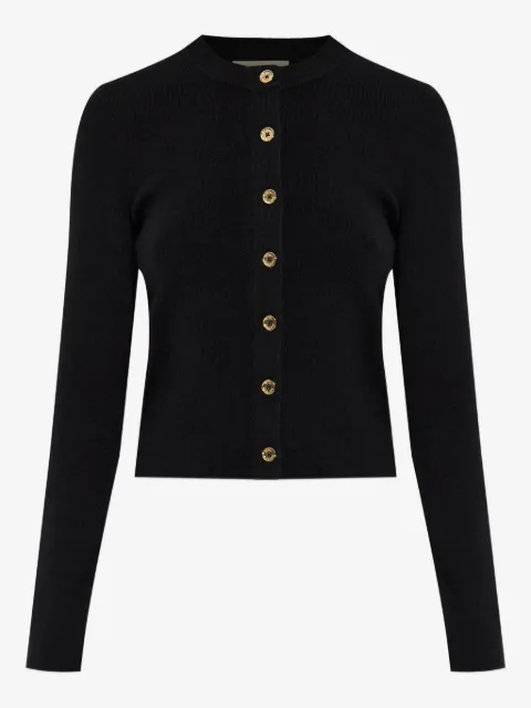Michael Michael Kors Gerippter Cardigan mit goldenen Knöpfen