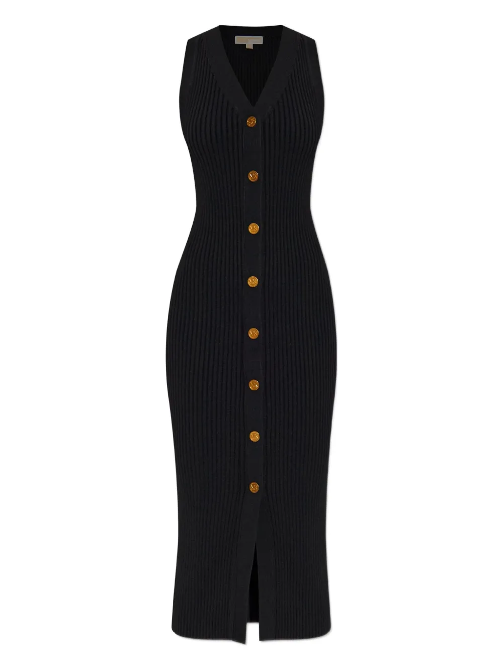 Michael Michael Kors V-neck Ribbed Dress