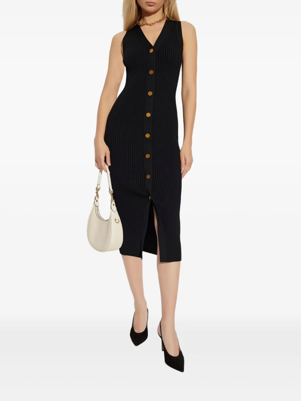 Michael Kors Jurk met V-hals Zwart
