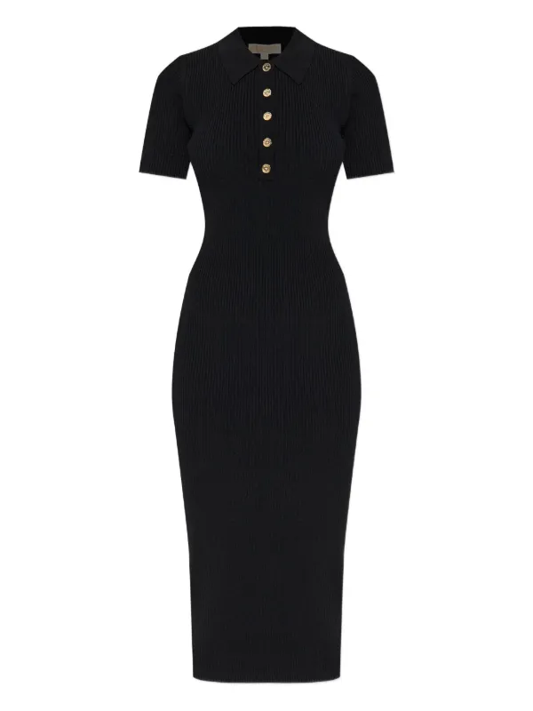 Michael Michael Kors リブ ポロドレス | ブラック | FARFETCH JP