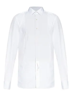 Burberry long-sleeved Embroided Shirt | White | FARFETCH