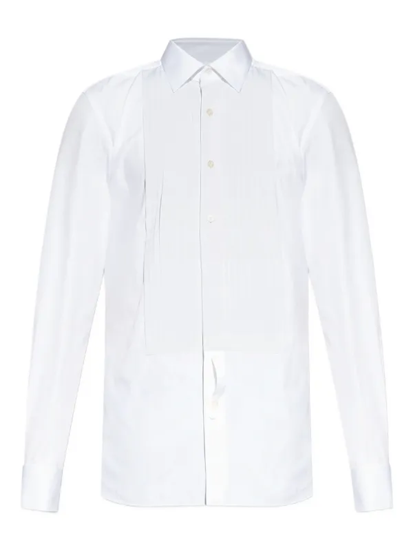 TOM FORD プリーツフロント シャツ | ホワイト | FARFETCH JP