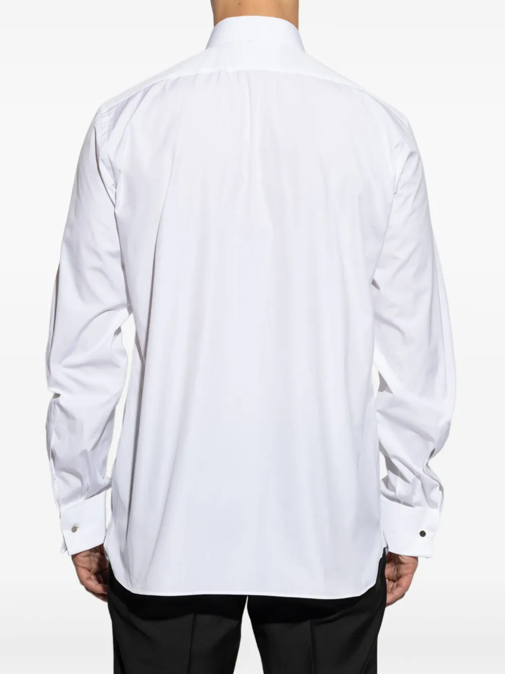 TOM FORD pleated-front shirt Wit
