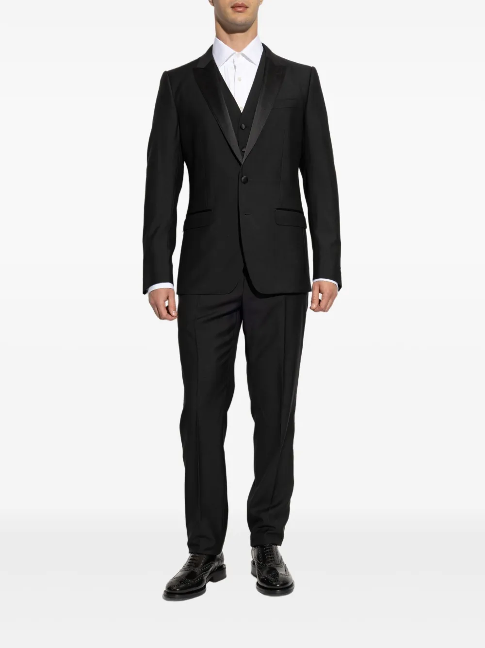 TOM FORD pleated-front shirt Wit