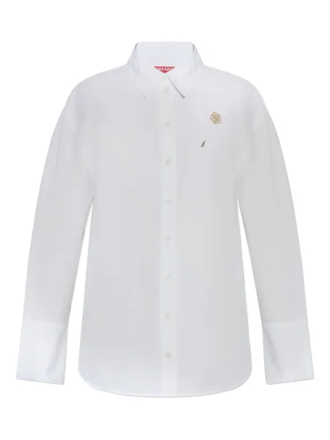 Kenzo Boke Flower-embellished cotton shirt