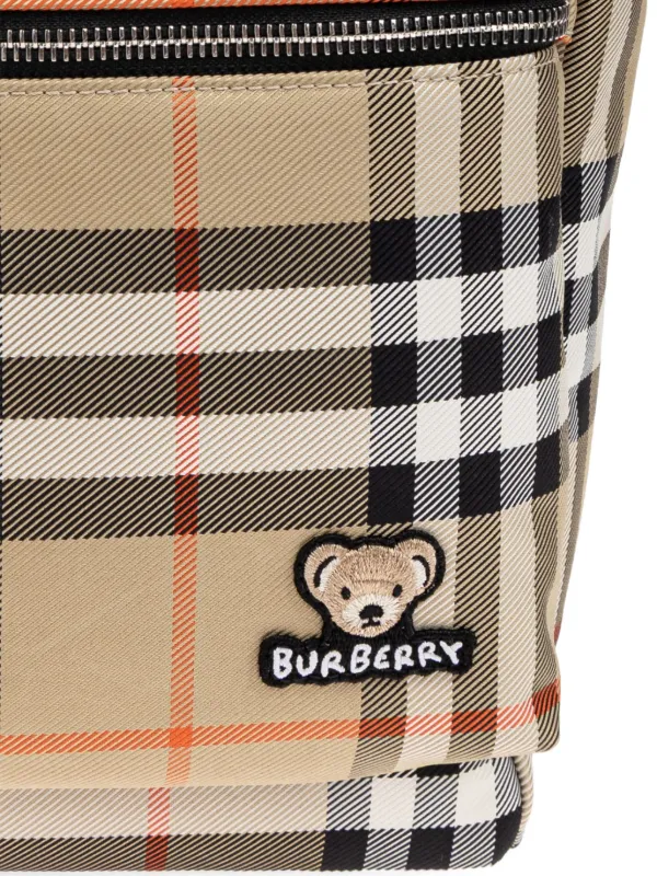 Burberry Kids Vintage Check-pattern Backpack | Neutrals | FARFETCH