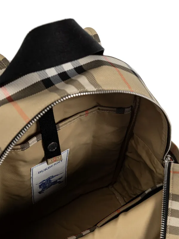 BURBERRY KIDS ナイロンリュック Burberry Kids Vintage Check-pattern Backpack | Neutrals