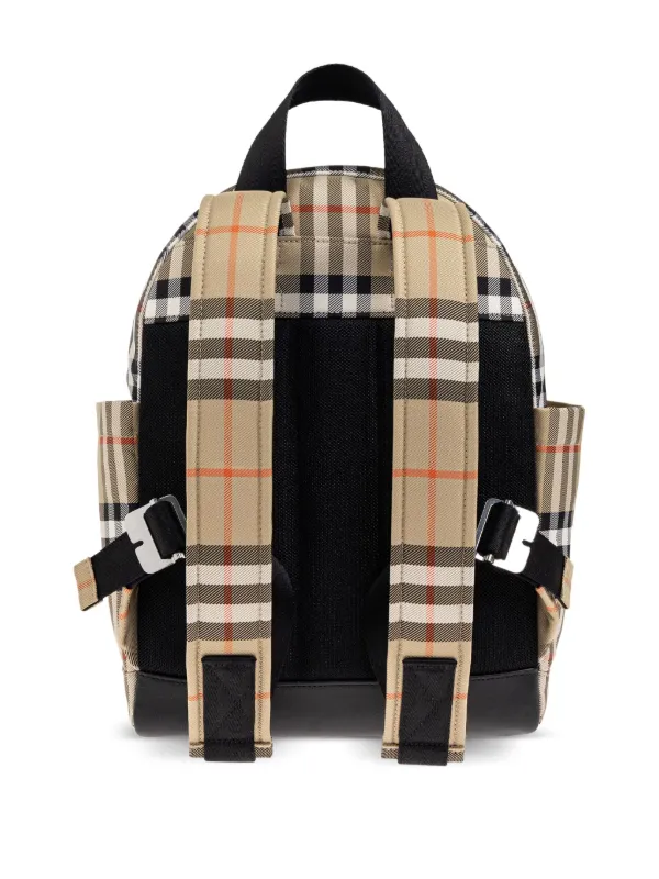BURBERRY KIDS ナイロンリュック BURBERRY KIDS ナイロンリュック Check Nylon Backpack in Sand