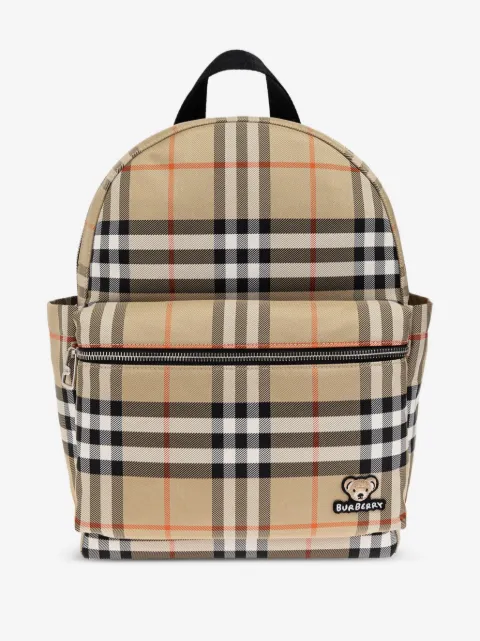 Burberry Kids mochila con motivo Vintage Check